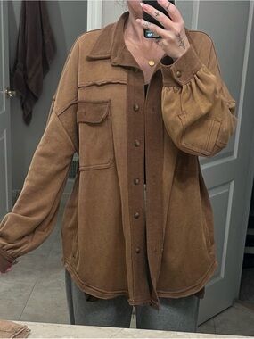 POL Women’s Chocolate Brown Shacket